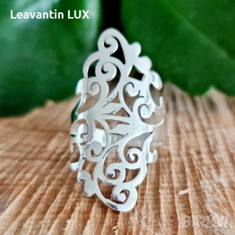 Сребърен пръстен , снимка 2 - Пръстени - 52055351