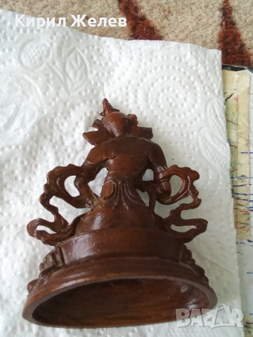 Бронзова фигурка на Авалокитешвара 70441, снимка 3 - Колекции - 54179759