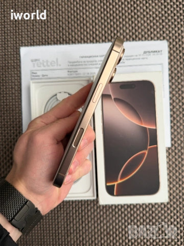 36М Гар!❗️100%🔋iPhone 16 Pro ❗️Лизинг от 30€/мес❗️ Desert Titanium❗️128GB , снимка 6 - Apple iPhone - 54077928