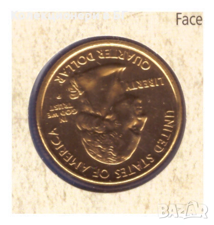 НУМИЗМАТИЧЕН ПЛИК С МОНЕТА ОТ 25 ЦЕНТА - САЩ, снимка 3 - Нумизматика и бонистика - 53062292