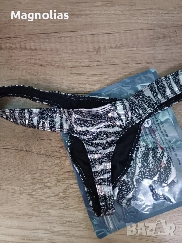 Мъжки Прашки изпъкнали райета T гръб Gold 💛 Silver ✨️, снимка 4 - Бельо - 53816514