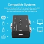 2-портов VGA KVM превключвател, USB превключвател за 2 компютъра, споделяне на 1 монитор, клавиатура, снимка 5
