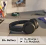 Безжични слушалки Sony WH-CH520, Bluetooth слушалки с микрофон, цвят: черно, снимка 3