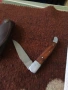 Сгъваем нож с кожен калъф 53693, снимка 8