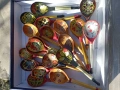 стари руски дървени лъжици., снимка 1