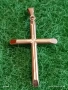 Сребърна висулка кръст елегантен стилен дизайн много красив 52372, снимка 2