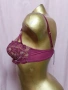LETTE 80 B Червен / бордо /дантелен сутиен , снимка 4