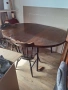 Голяма масивна маса 110-150 см разтегателна за кухня или работа, снимка 2