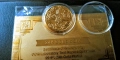 Позлатена с 24 карата злато османска монета султан Абдул Хамид със сертификат , снимка 7
