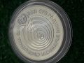 сребърна монета от 5 лева 1979г. "100г. Съобщения"., снимка 3