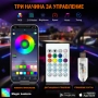 RAINBOW LED амбиентно осветление за автомобили с RGB 256 цвята, 2 в 1, снимка 4