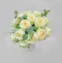 Изкуствени букети с рози и евкалиптови листа – Елегантна украса с дълготраен ефект, снимка 5