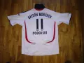 Байерн М футболна тениска Адидас маркова №11 Подолски размер С с два баджа, снимка 6