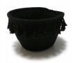 Черна плетена кошница, снимка 1