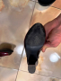 Подарявам - дамски летни лачени обувки на ток номер 35 стелка 22см. ток 8см., снимка 4