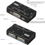 Rybozen 2-портов USB VGA KVM превключвател с 2 кабела, снимка 2