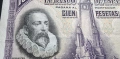Испания.
100 песети.
1928 година.
Паметника на Дон Кихот и Санчо Панса. Сервантес., снимка 3