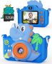 Kikapabi Kids Camera Toys Цифров фотоапарат за селфи за деца 3-10 години с 32G SD карта, розов и син, снимка 1