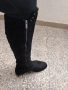 високи чизми 39 номер черно ниска платформа , снимка 5