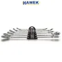 Удължени Подвижни Ключове Звезди с Тресчотка 8-19мм HAWEK Тресчотни с Чупещо Рамо, снимка 2