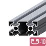ОЛЕКОТЕН Конструктивен алуминиев профил 40х80 Слот 10 Т-Образен