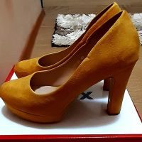 Обувки-цвят горчица, снимка 3 - Дамски обувки на ток - 45447843