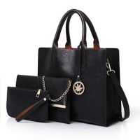 Комплект дамска чанта - отворена горна чанта, ръчна чанта, портфейл, 5цвята , снимка 3 - Чанти - 45159095