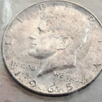 САЩ ½ сребърен Кенеди долар 1965 г., снимка 2 - Нумизматика и бонистика - 45417673