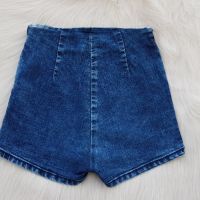 Дънкови панталони с висока талия H&M размер XS, снимка 3 - Къси панталони и бермуди - 45270749