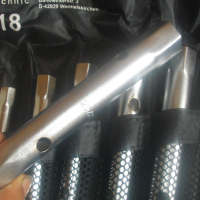 Нов Немски Комплект Тръбни Ключове 6-22мм-9 бр-В Калъф-Масивен-Професионален-BGS Quality-ROHR, снимка 10 - Други инструменти - 44955544