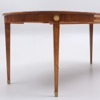 Винтидж Gustavian стил маса и 4 стола, снимка 5 - Антикварни и старинни предмети - 45462356