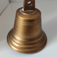 Месингова камбана, снимка 3 - Антикварни и старинни предмети - 44936530
