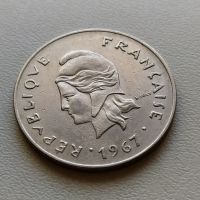 50 франка 1967 Френска Полинезия, снимка 2 - Нумизматика и бонистика - 45208054