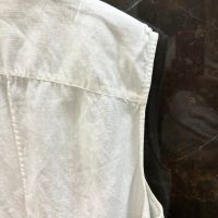 Блуза без ръкав, MaxMara, Италия, размер IT 46-48, лен, снимка 5 - Ризи - 45387110