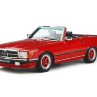 Mercedes-Benz R107 500 SL AMG Signal Red 1986 Model By Otto Mobile 1:18, снимка 2 - Колекции - 45396473