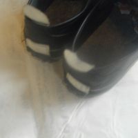 №44-Мъжки Черни Спортни Обувки Маратонки Естествена Кожа-Унгарски-Почти Нови-ОТЛИЧНИ-Стелка 275мм, снимка 11 - Спортни обувки - 45820448
