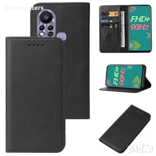 Infinix Hot 11s Magnetic Wallet Калъф и Протектор, снимка 1