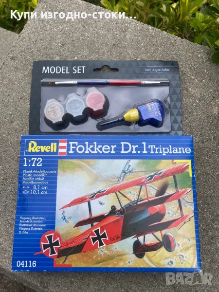 Макет на самолет Revell Fokker 1:72 мащаб, снимка 1