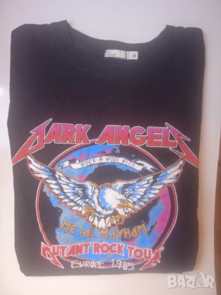 Мото / Рок / Метъл  тениска Dark Angels Mutant Rock Tour Europe 1985, снимка 1