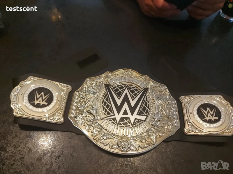 Шампионски пояс WWE Modern World Heavyweight Championship световната титла в кеча Mattel belt колан, снимка 1