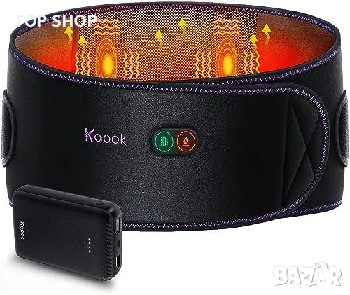 Нов Отопляем Масажен Колан - Терапия за Болка в Гърба, 3 Режима, снимка 1