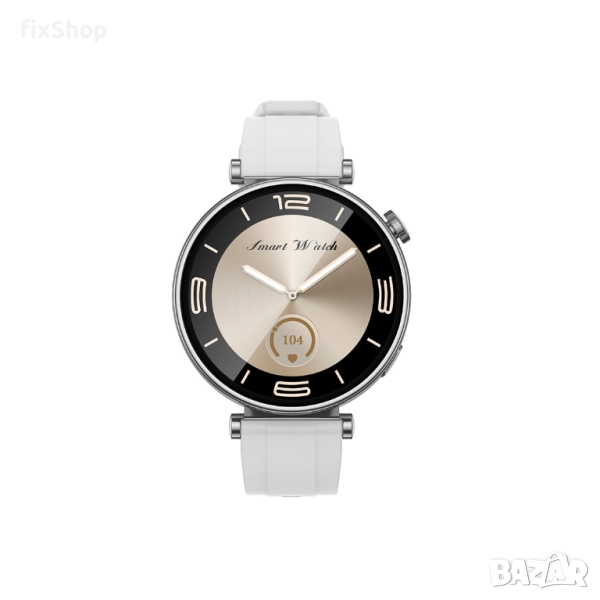 🧠 XO GT4 Mini AMOLED – Смарт часовник с обаждания, спортни режими и IP68 защита - Silver, снимка 1