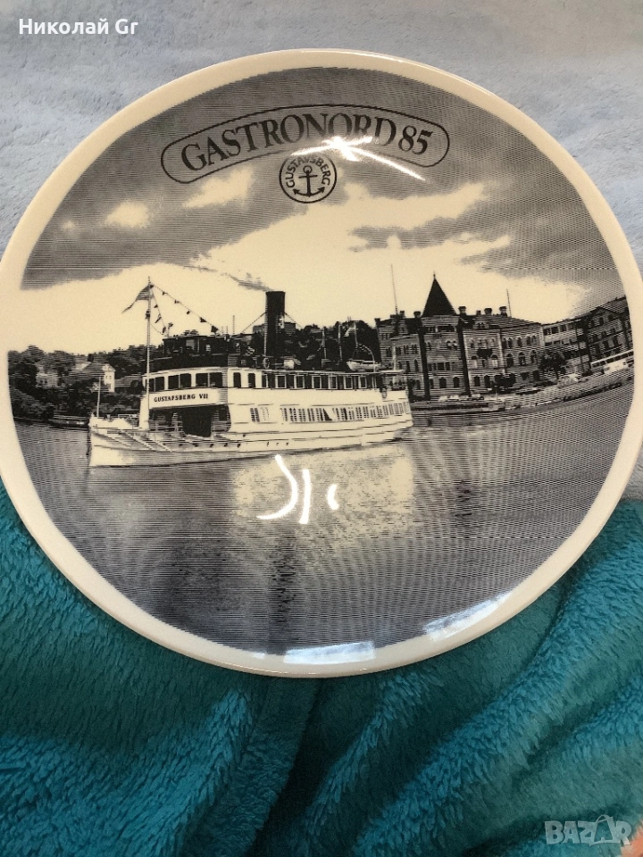 Колекционерска чиния порцелан лимитирано издание  произведено в Швейцария диаметър 24 см, снимка 1