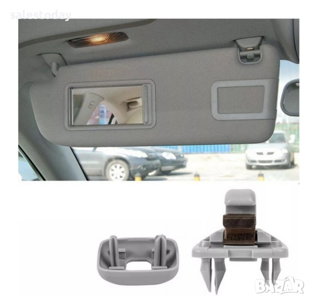 Щипки за сенник, 2бр, сивVW, Audi, Skoda, снимка 1