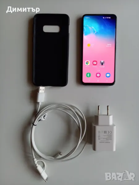 Samsung S10e с гръб, кабел и зарядно, снимка 1