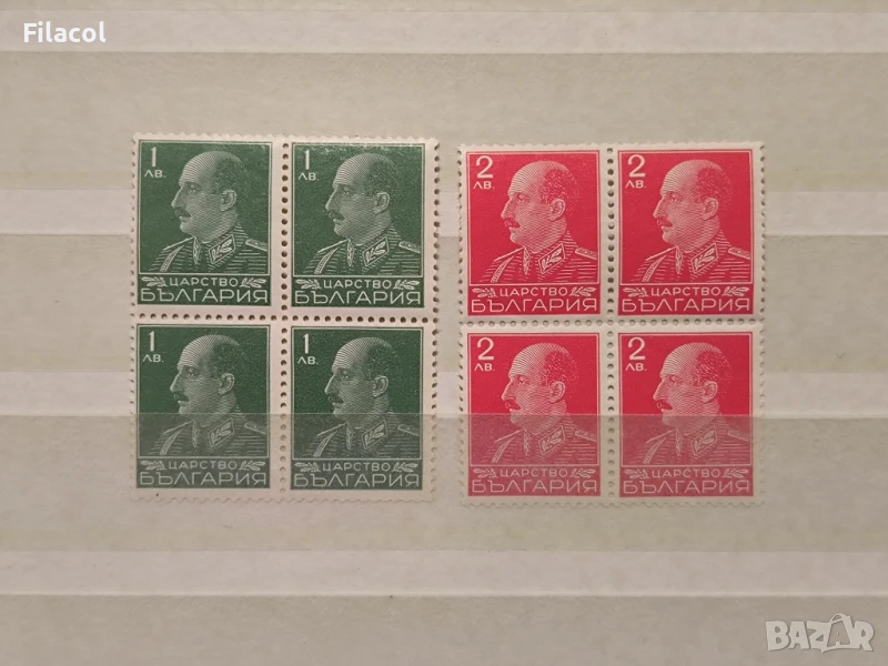 България 1940 Редовни Борис III карета 1 и 2 лв. MNH, снимка 1