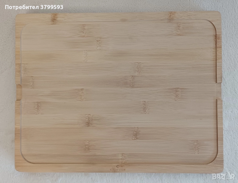 Нова бамбукова дъска за рязане, сервиране, снимка 1
