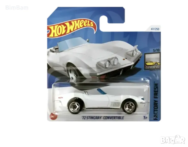 Оригинална колекционерска количка Hot Wheels 1972 Stingray Convertible , снимка 1