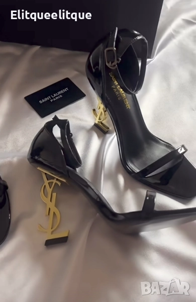 сандали на ток ysl saint laurent , снимка 1