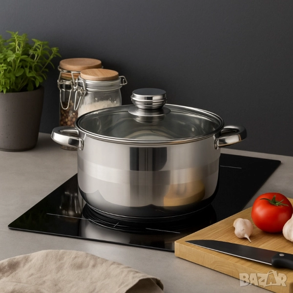 Тенджера Voltz Индукция, Неръждаема стомана, снимка 1